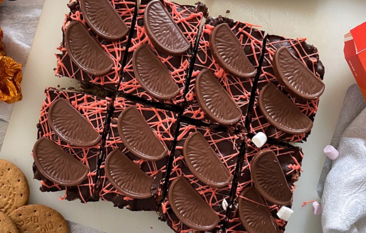 Chocolate Orange Rocky Road Recipe (No Bake)