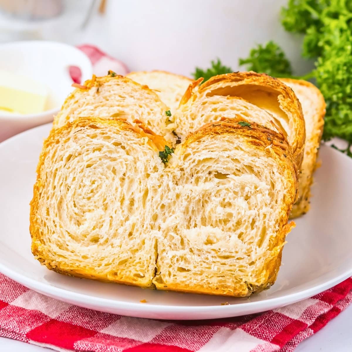 Crescent Roll Garlic Bread with Parmesan